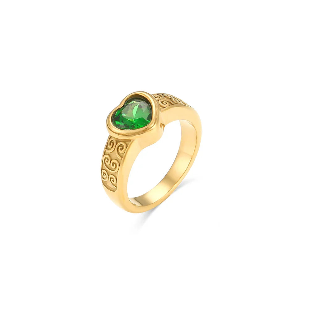 Zirkonia-Herz-Ring