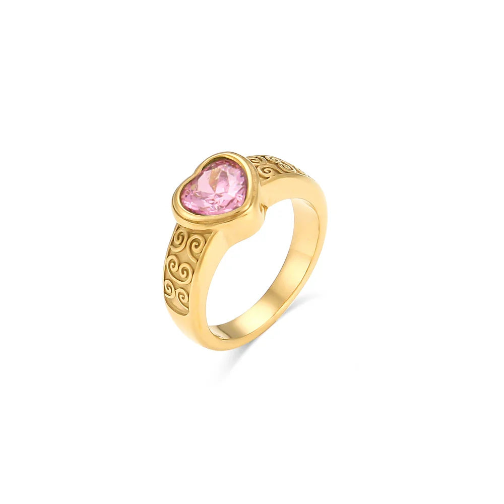Zirkonia-Herz-Ring