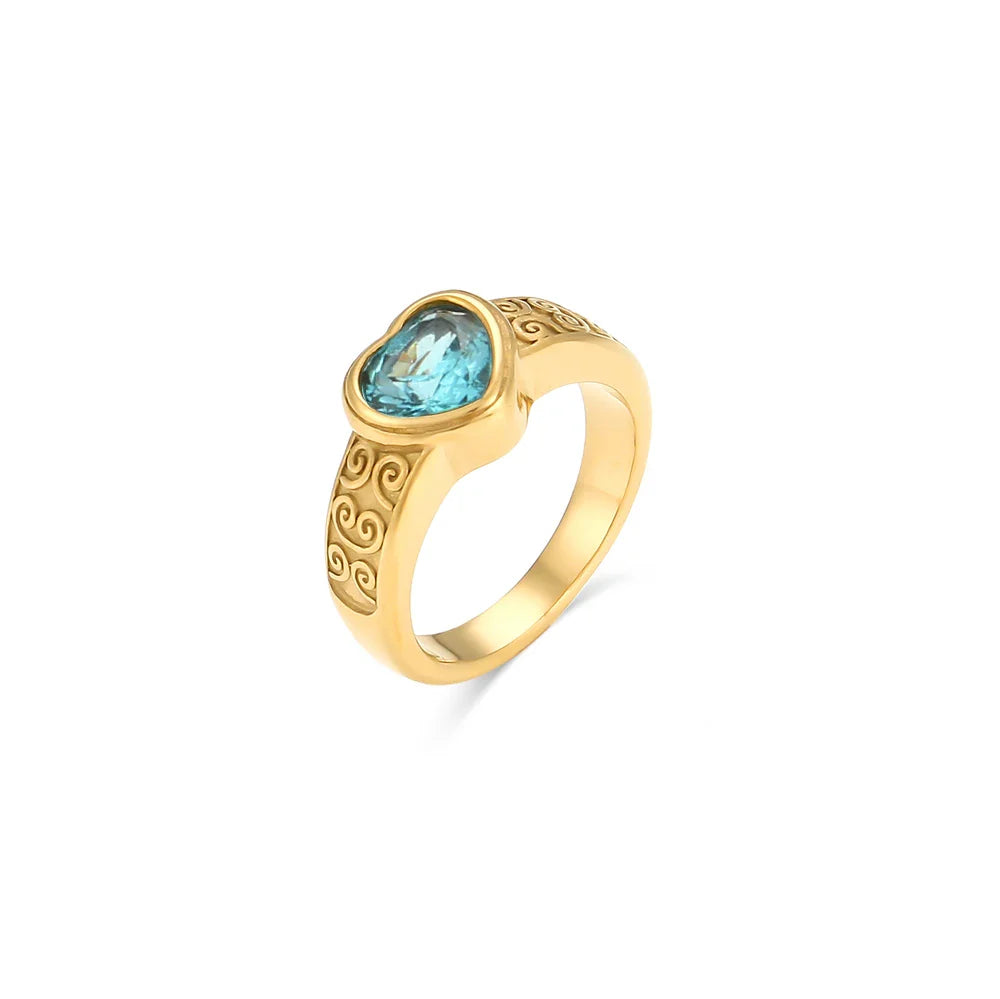 Zirkonia-Herz-Ring