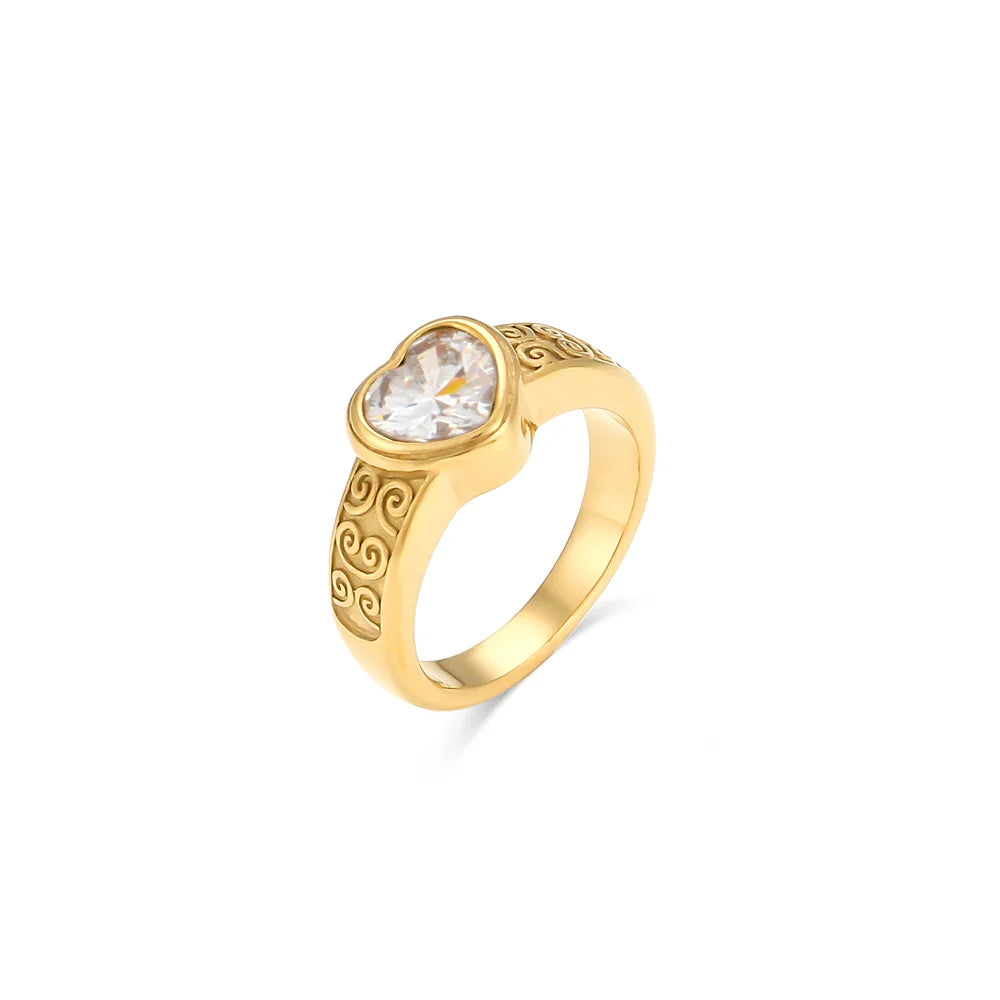 Zirkonia-Herz-Ring