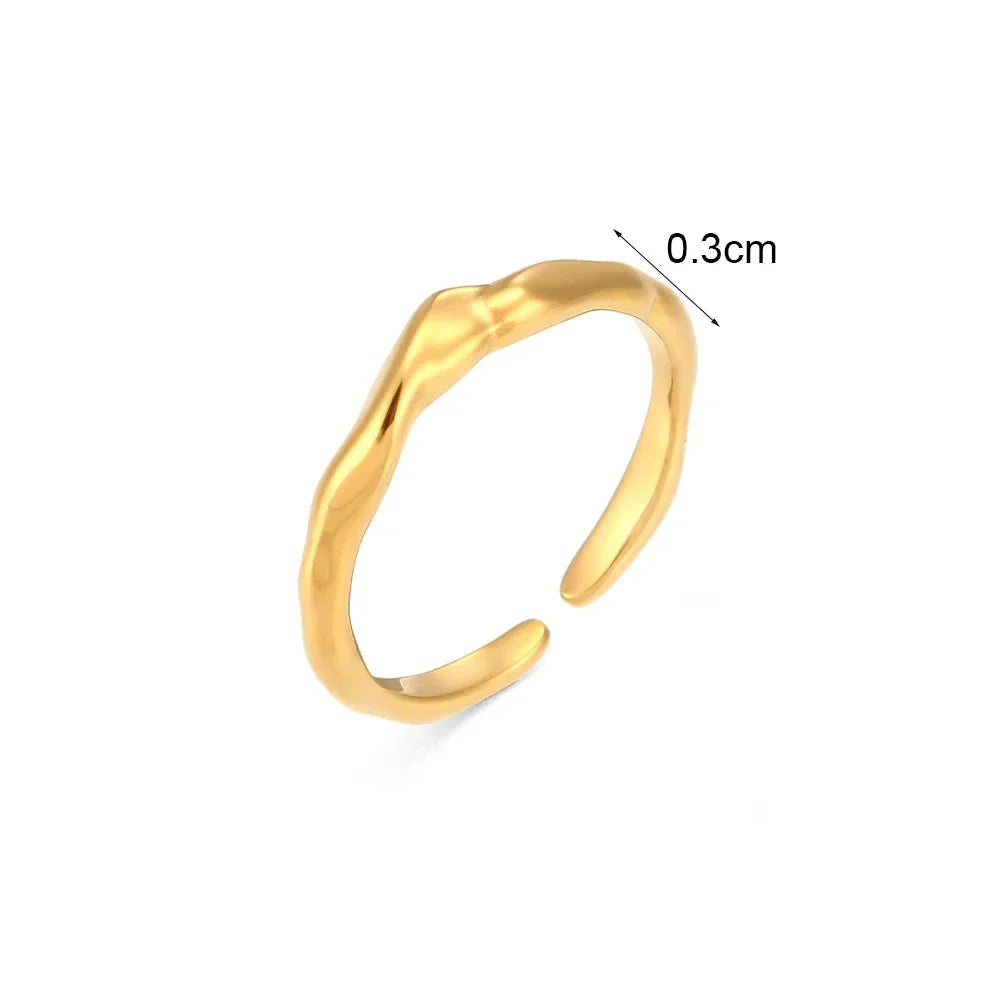 Verstellbarer Vergoldeter Ring