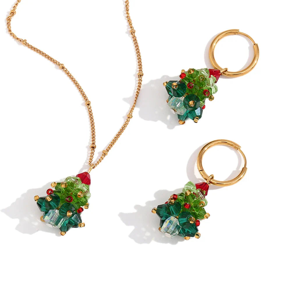 Set Schmuck Kristall