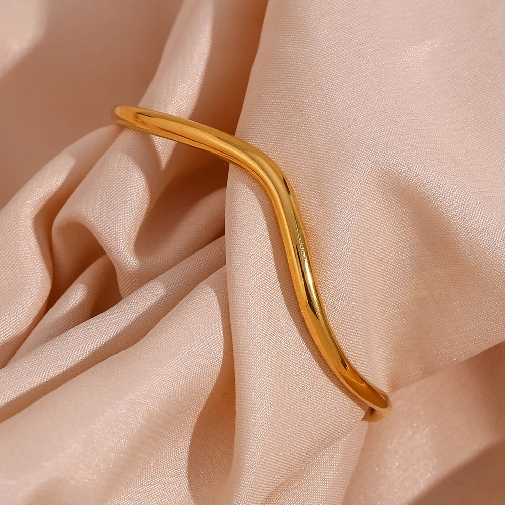 Wellen-Manschettenarmband