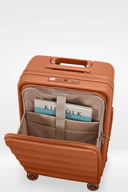 Tank Suitcases in Fiery Red