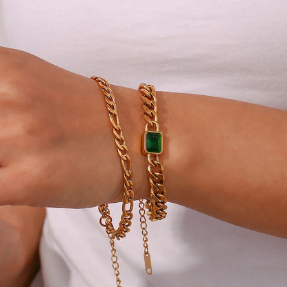 Kubanisches Armband und Kette