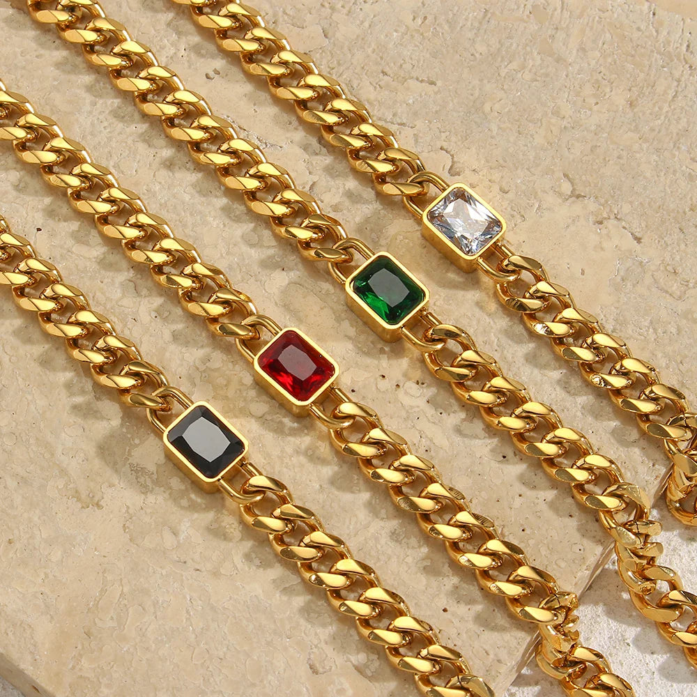 Kubanisches Armband und Kette