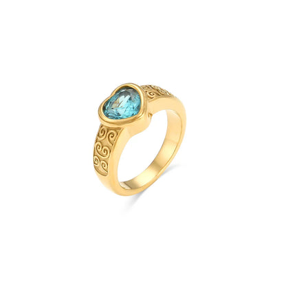 Zirkonia-Herz-Ring