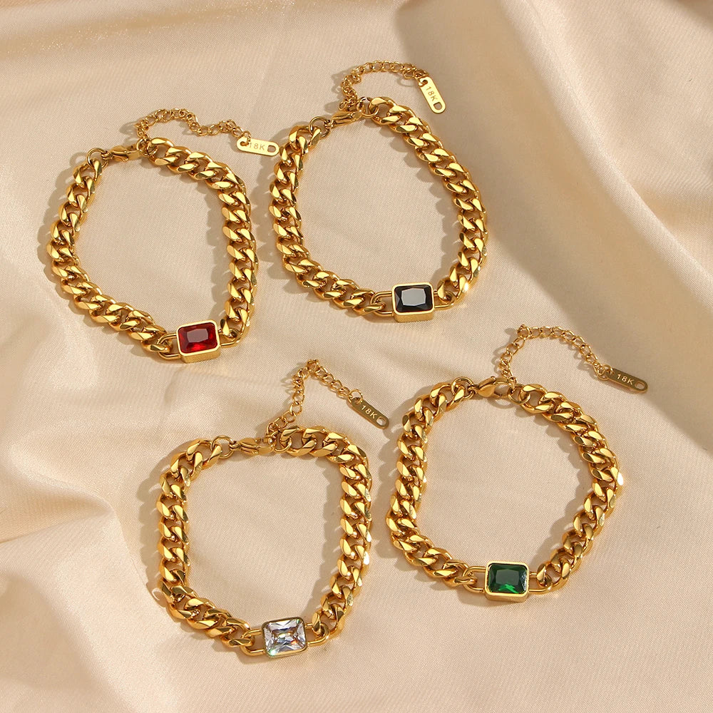 Kubanisches Armband und Kette