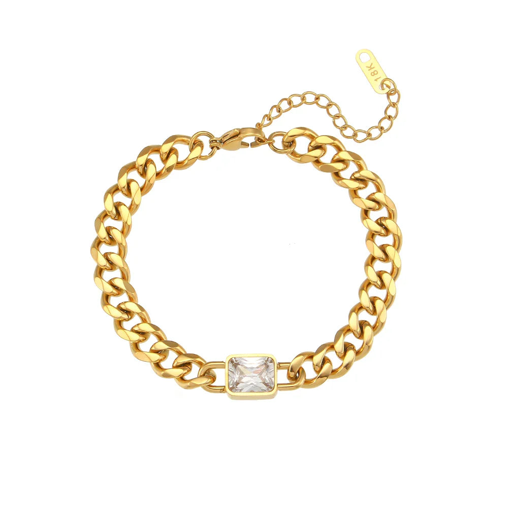 Kubanisches Armband und Kette