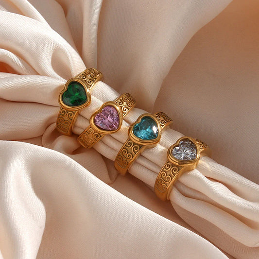 Zirkonia-Herz-Ring