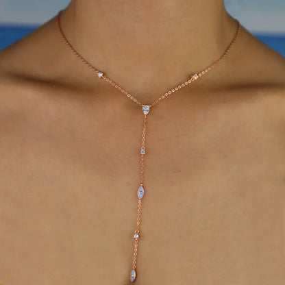 Colar Elegante de Olho Grego com Zircônia Cúbica
