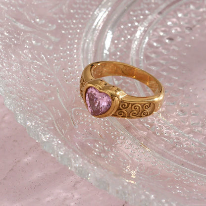 Zirkonia-Herz-Ring