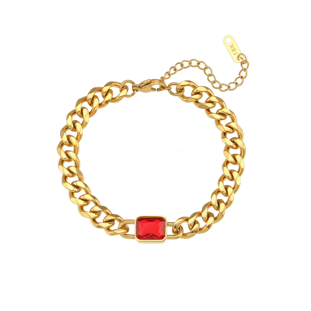 Kubanisches Armband und Kette