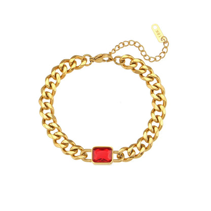 Kubanisches Armband und Kette