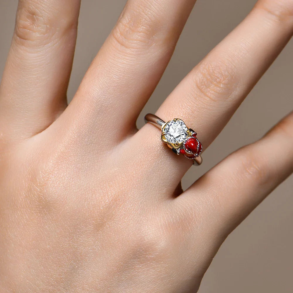 Luxusring mit Moissanite
