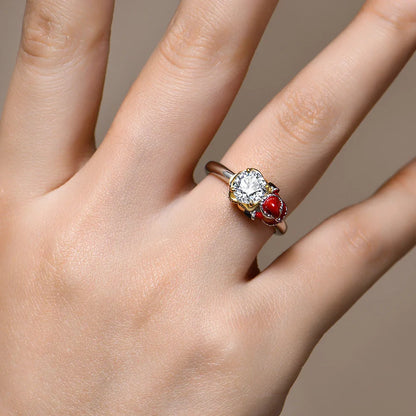 Luxusring mit Moissanite