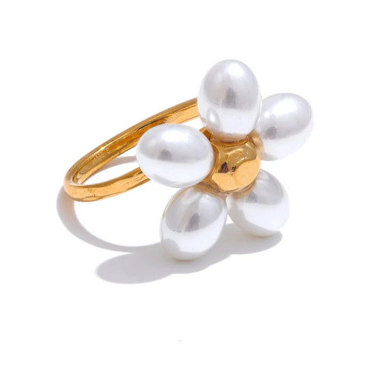 Elegante Perlenring
