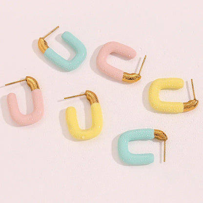 Brincos Esmaltados Elegantes