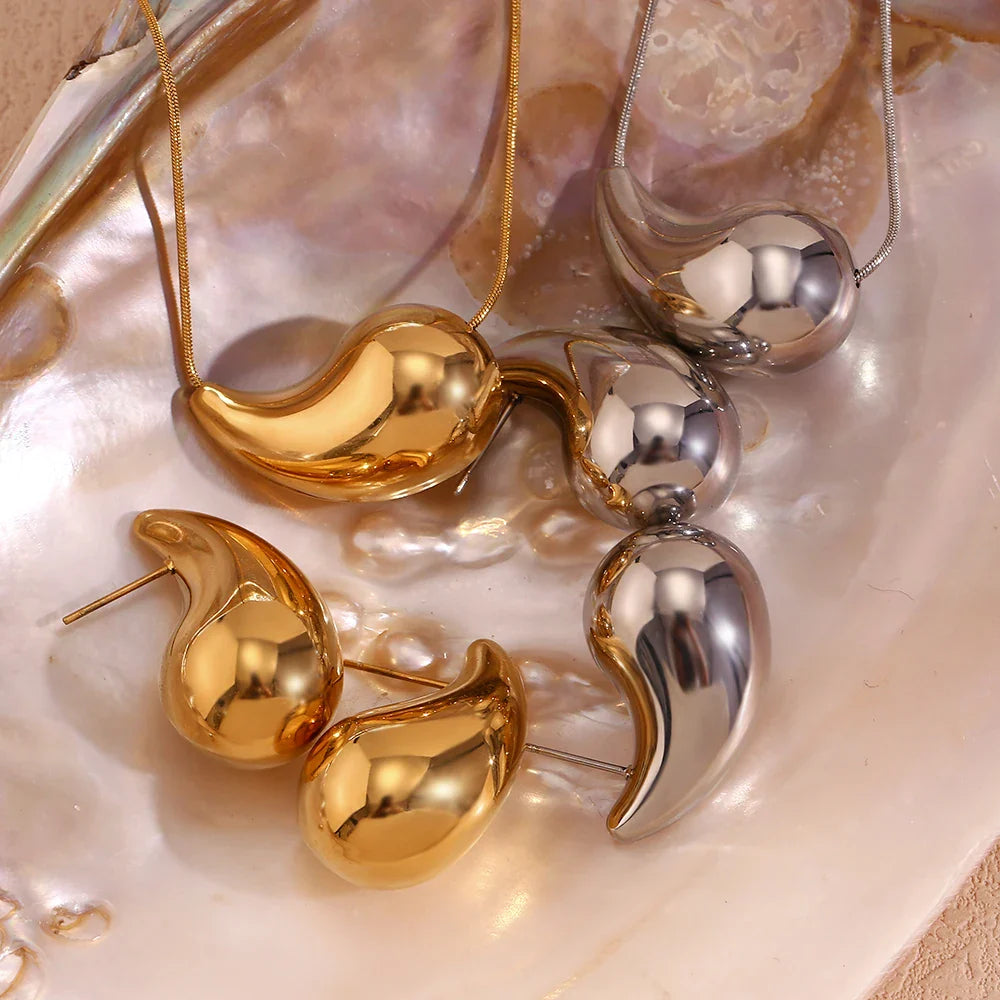Schmuckset Eleganz Wassertropfen