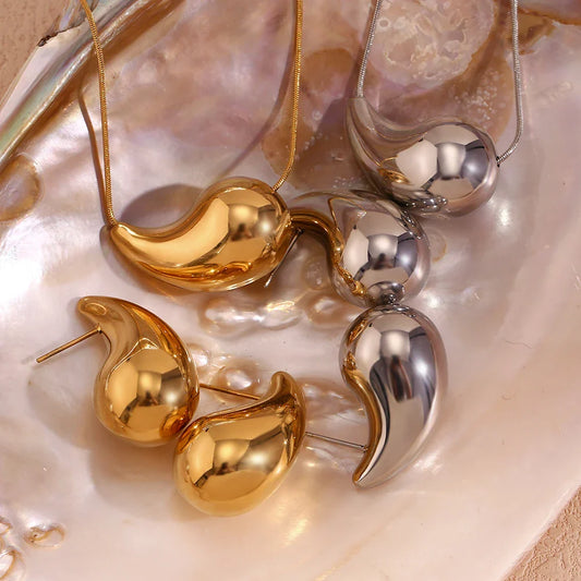 Schmuckset Eleganz Wassertropfen
