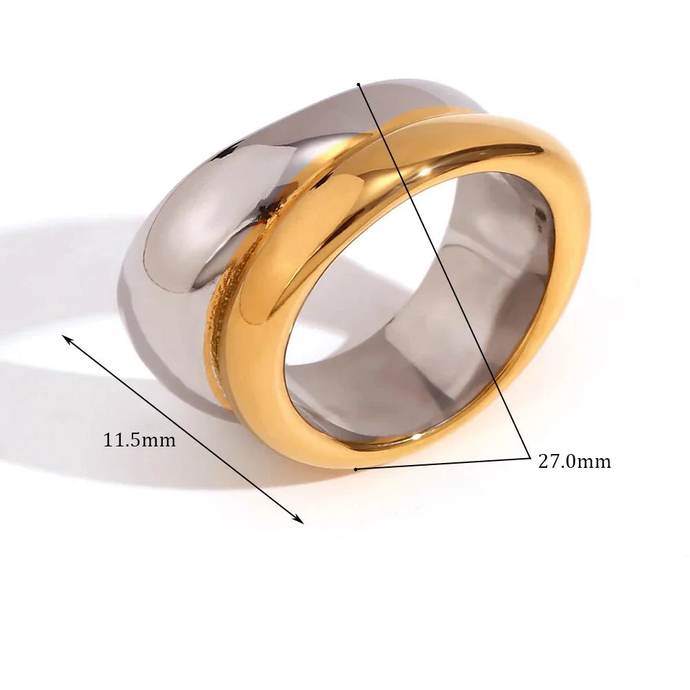 Schichtring mit 18K