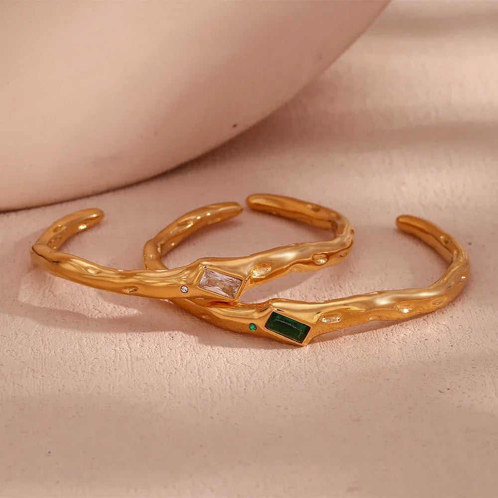 Armband mit grünem Zirkonia