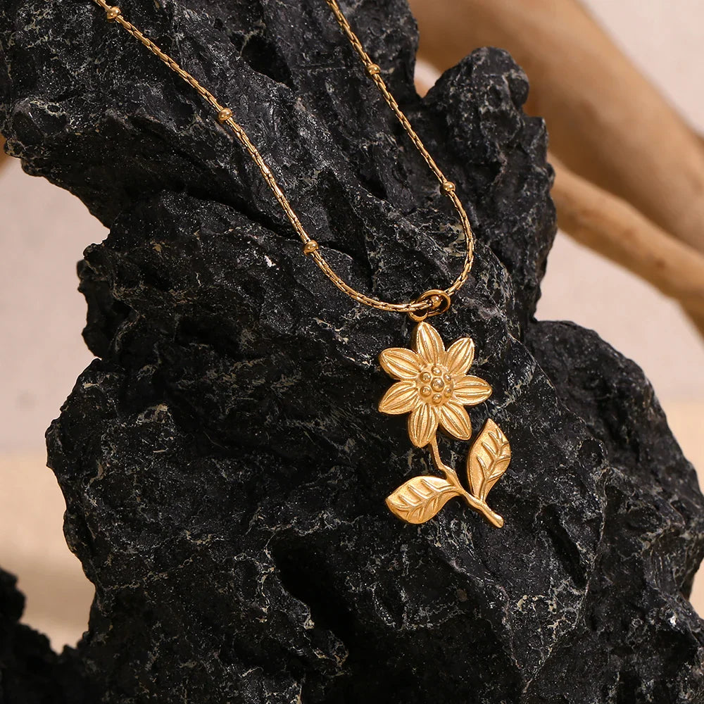 Colar Pingente Flor