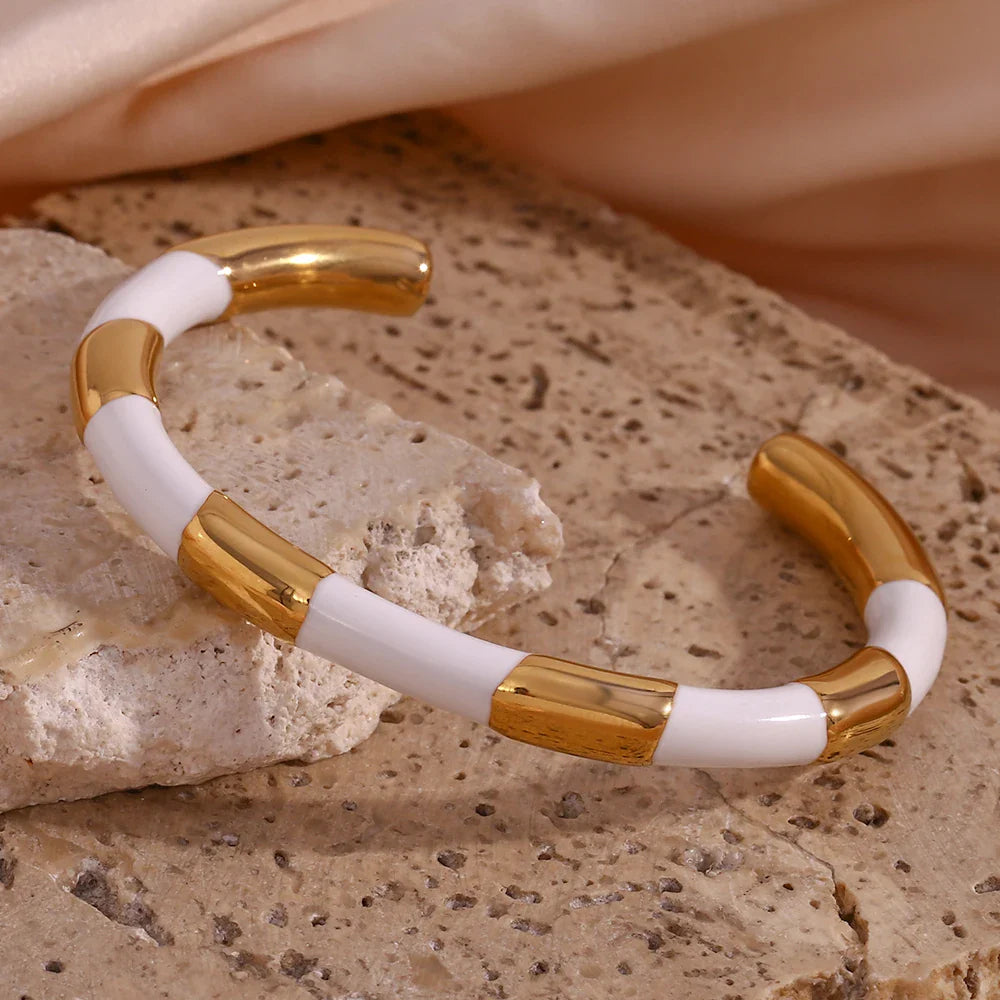 Elegante Emaille-Armbänder