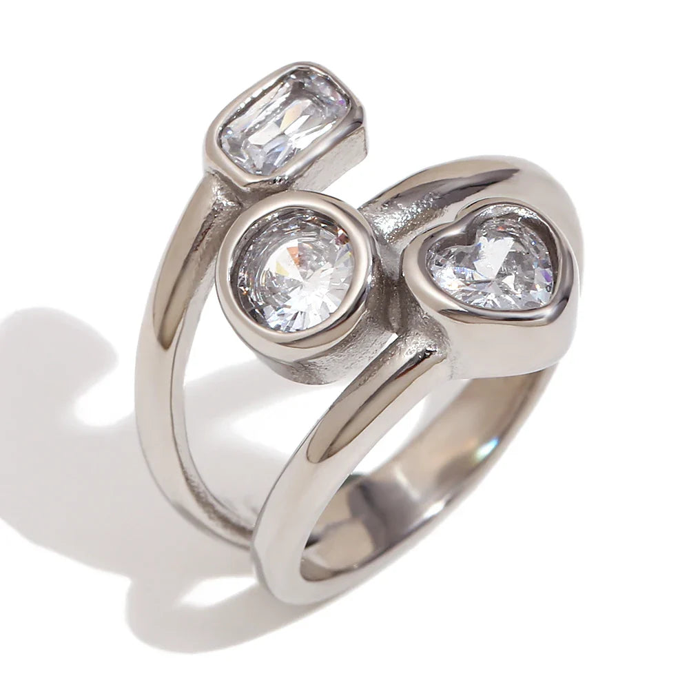 Geometrischer Zirkonia-Ring