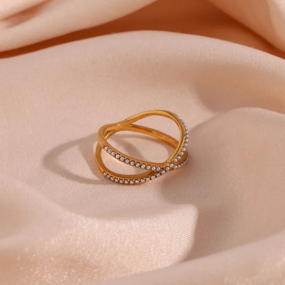 Eleganter Perlenring
