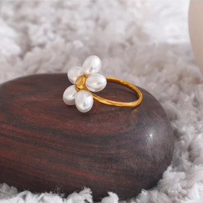 Elegante Perlenring
