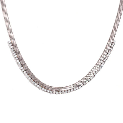 Gargantilha Elegante Zircônia