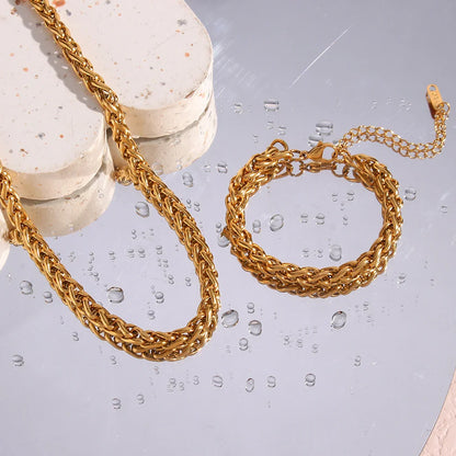 Goldene Eleganz Schmuckset