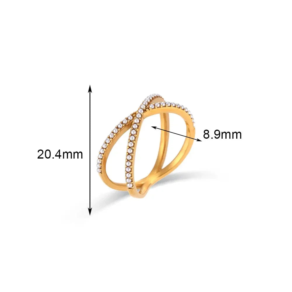 Eleganter Perlenring