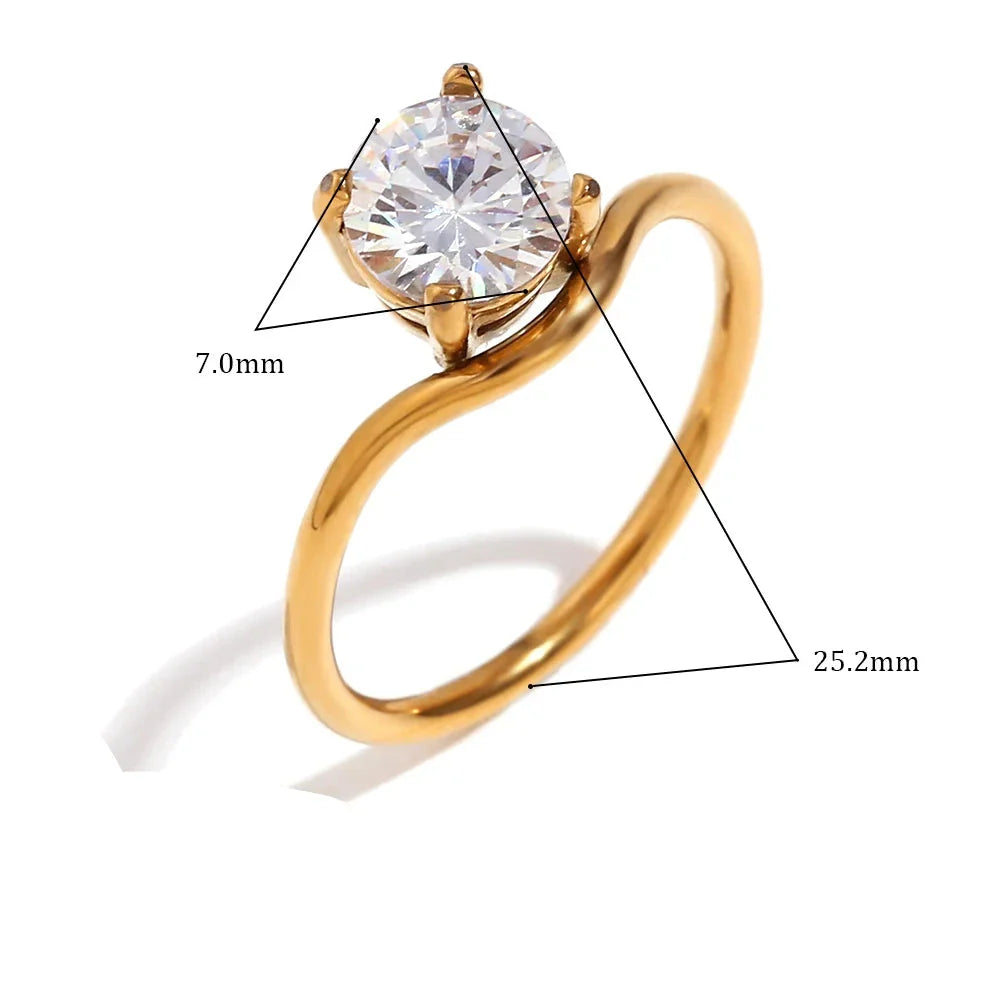 Ring mit Goldbad