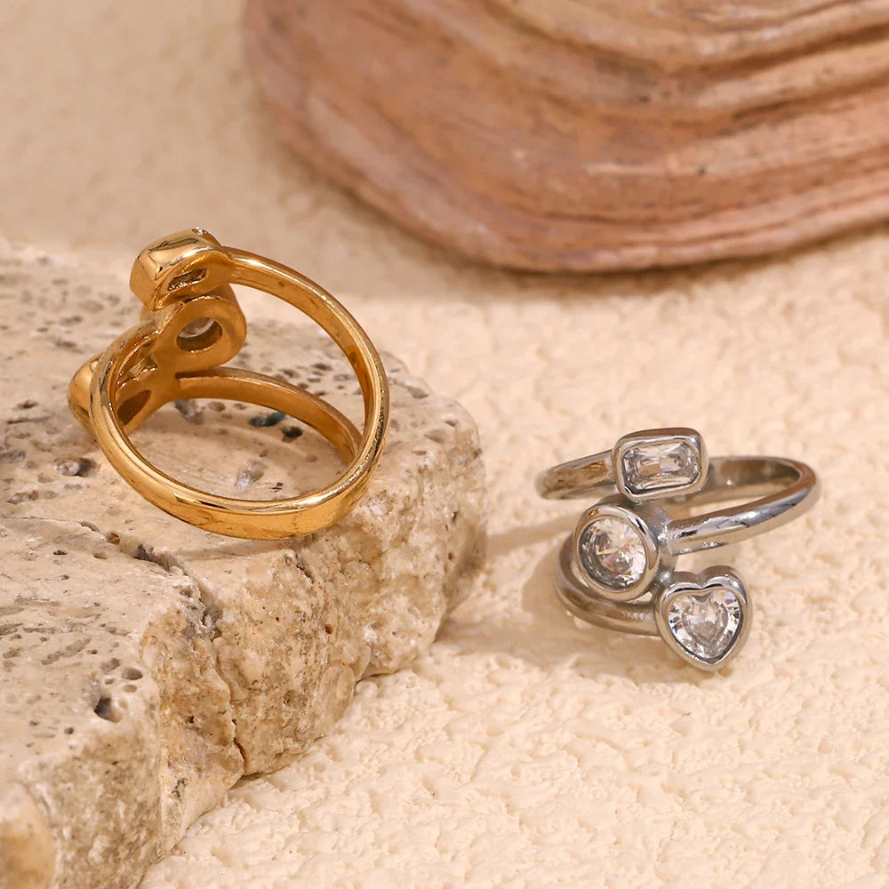 Geometrischer Zirkonia-Ring