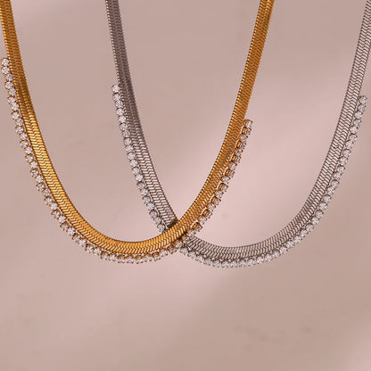 Gargantilha Elegante Zircônia