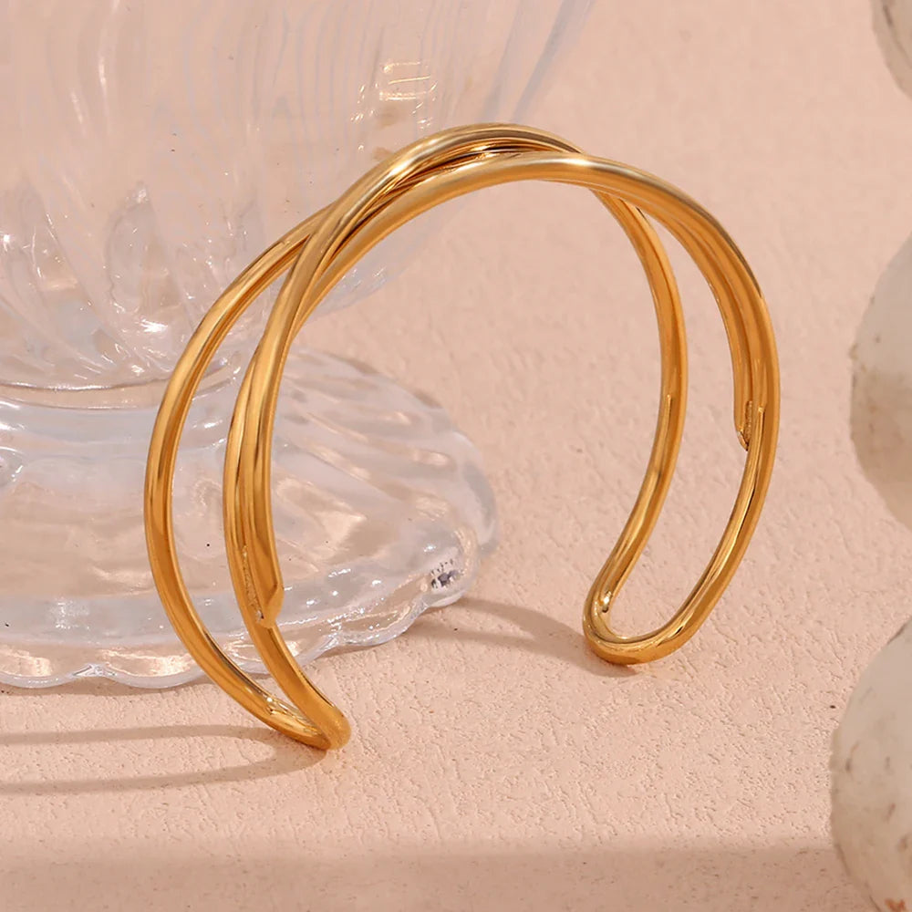 Mehrschichtige Edelstahl-Armband