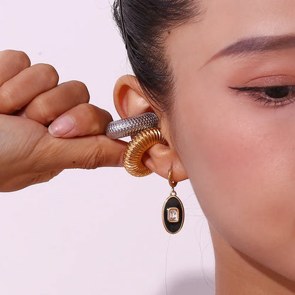 Brincos Oval Elegância