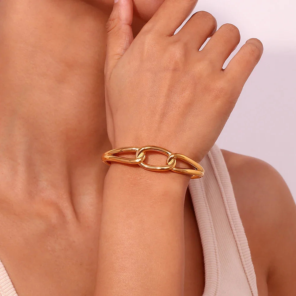Mehrschichtige Edelstahl-Armband