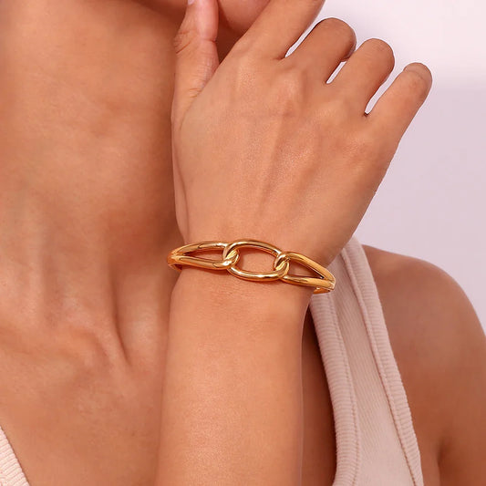 Mehrschichtige Edelstahl-Armband