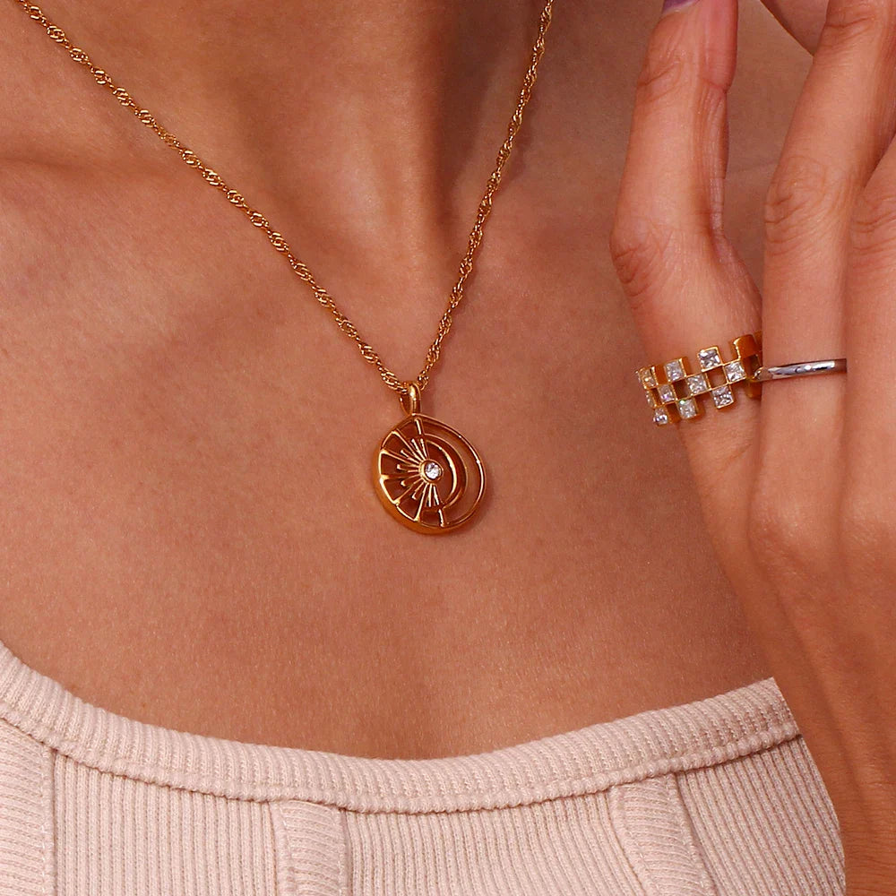 Colar Pingente Dourado