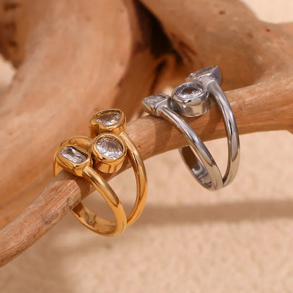 Geometrischer Zirkonia-Ring