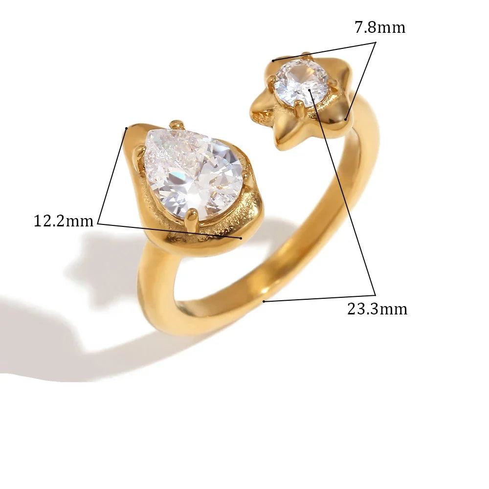 Ring Sterne Tropfen