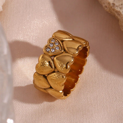 Herzring mit Zirkonia