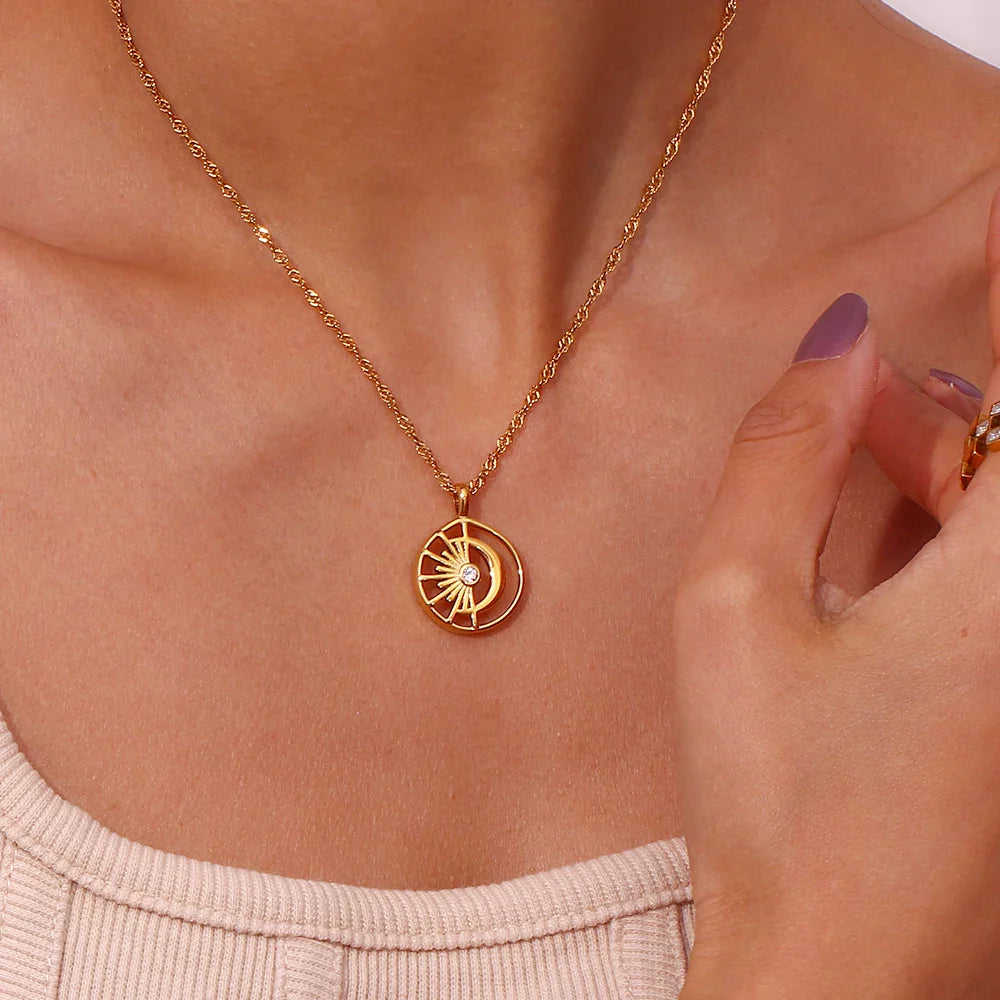 Colar Pingente Dourado
