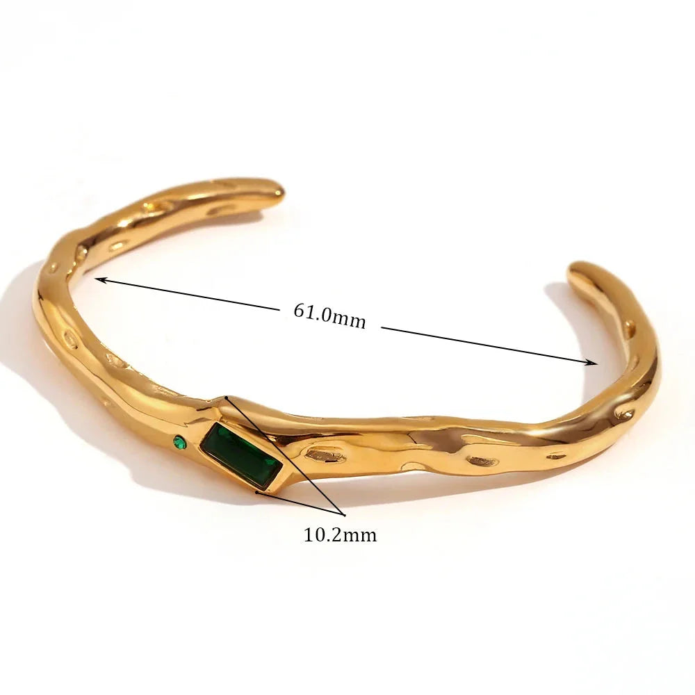 Armband mit grünem Zirkonia
