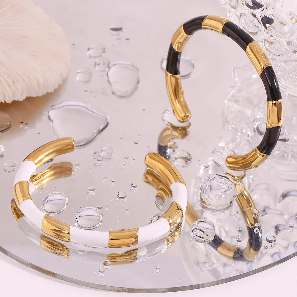 Elegante Emaille-Armbänder