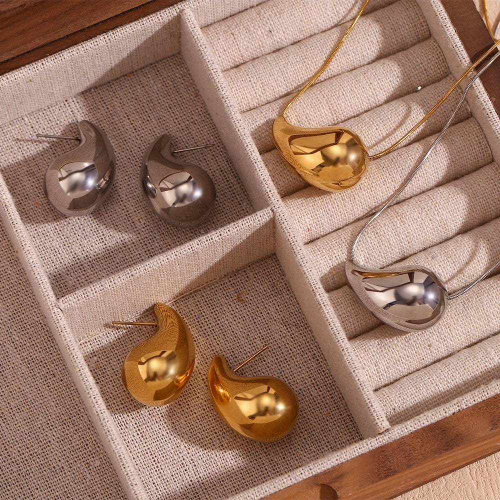 Schmuckset Eleganz Wassertropfen
