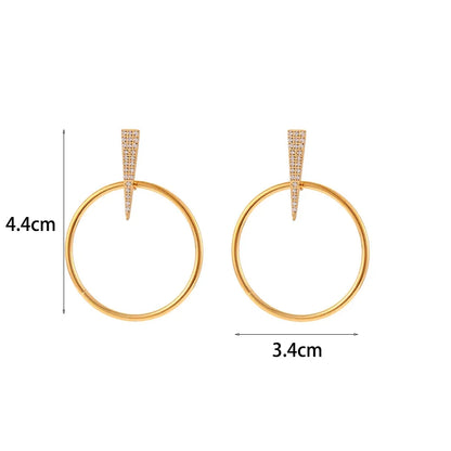 Brincos Corrente Oval